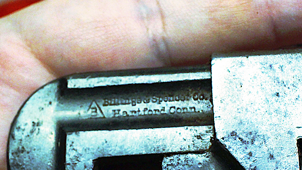 Maker stamp, Billings and Spencer Co., Hartford Conn