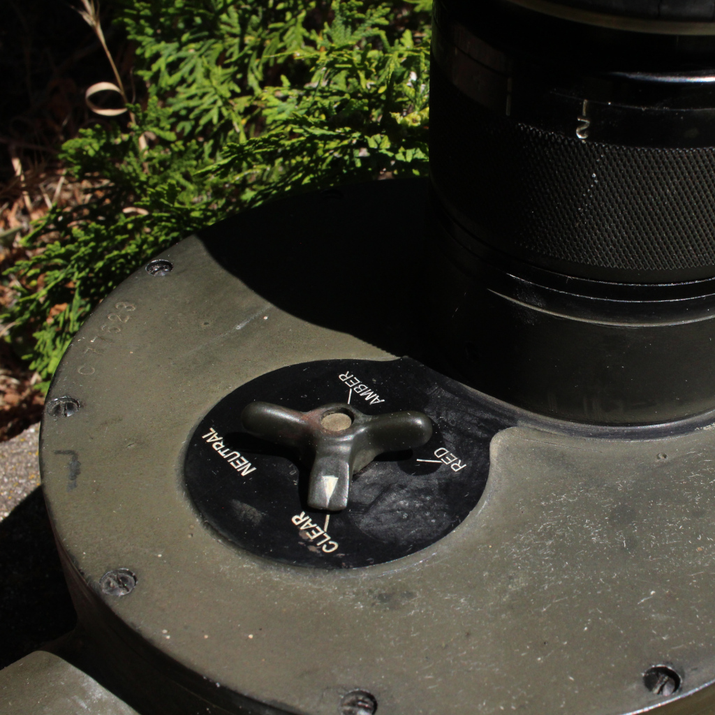 It sports a filter wheel with red, neutral, amber and clear settings.