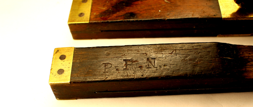 Stamped with P. P. N.  Initials?