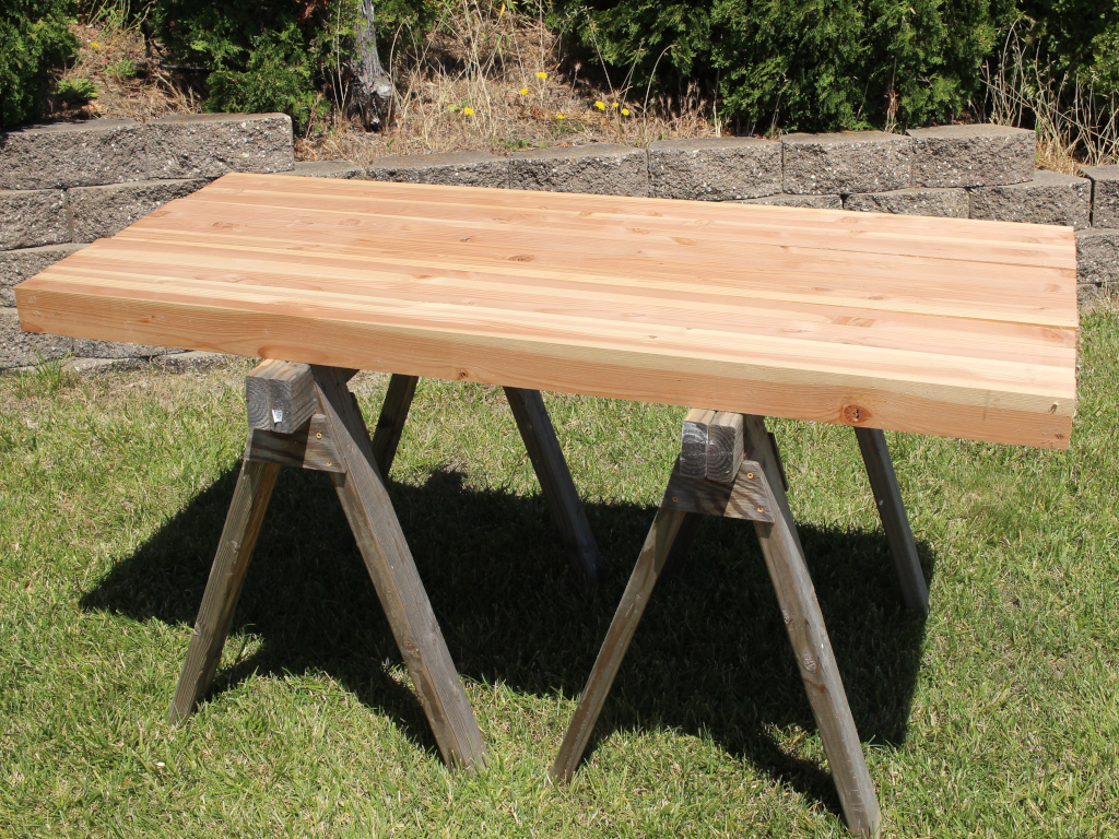 The benchtop, in three separate sections
