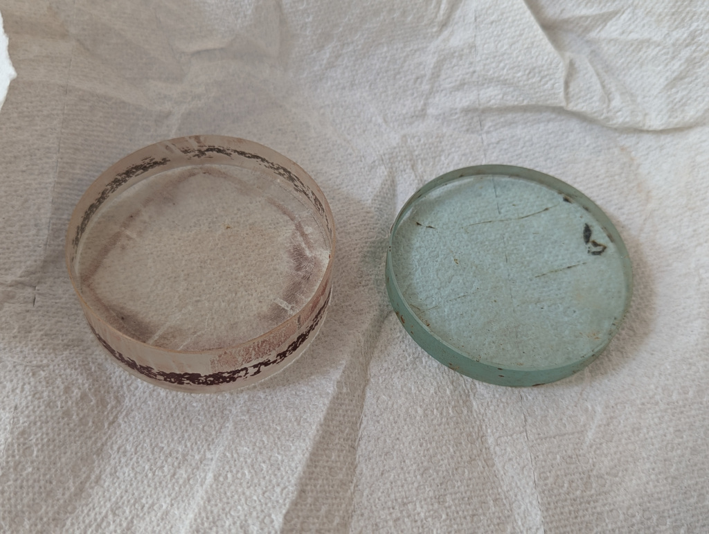 3" Pyrex mirror, 3" with a RC of 81"