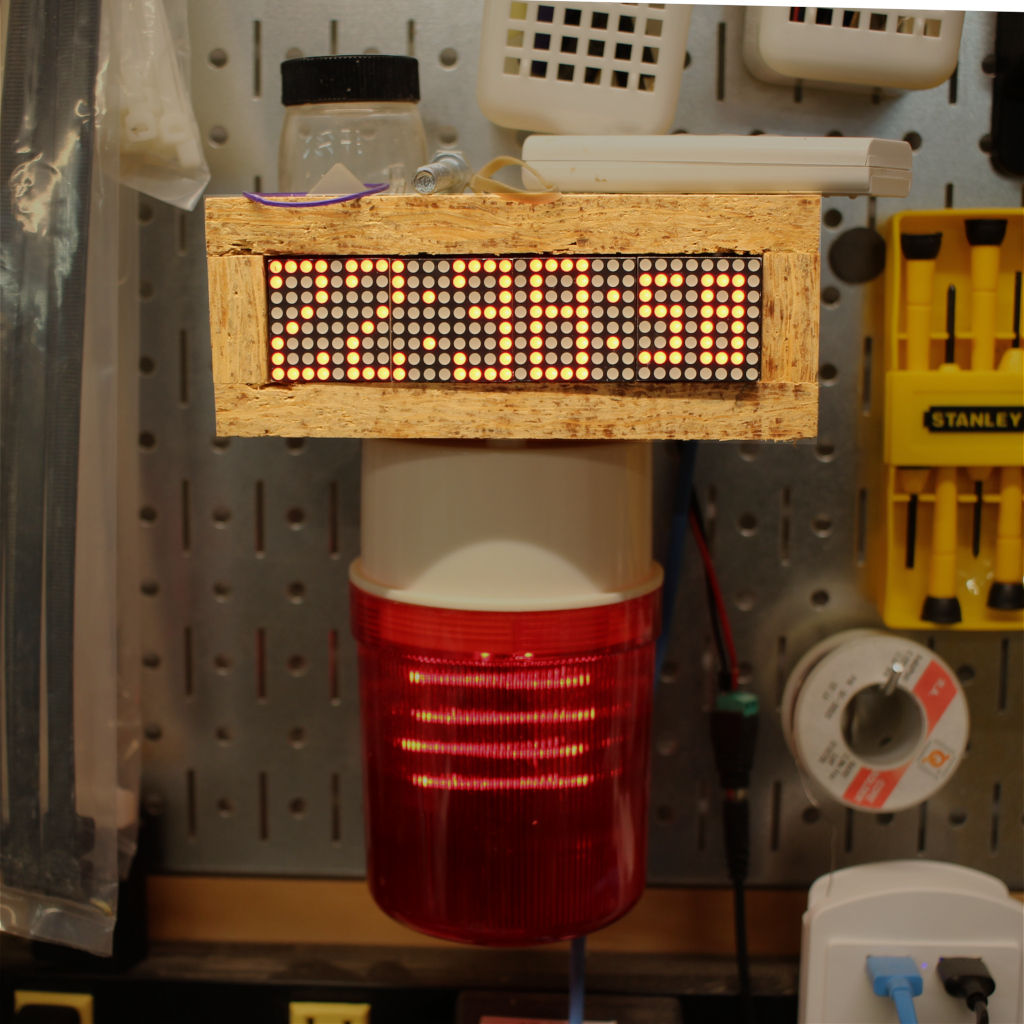 My clock on my pegboard above my workbench