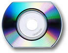 Business card CD blanks can hold 50Mbytes, enough to boot Damn Small Linux