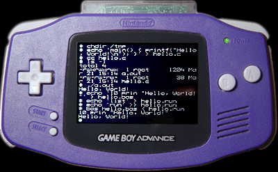 Unix on the Gameboy Advance!