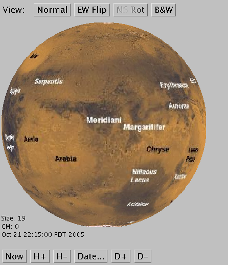 Mars, Octover 21, 2005