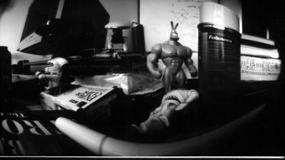 My Desk, ala Pinhole Photograph