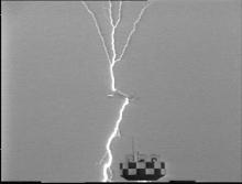 Plane struck by lightning