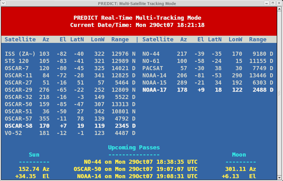 Predict Multi Satellite